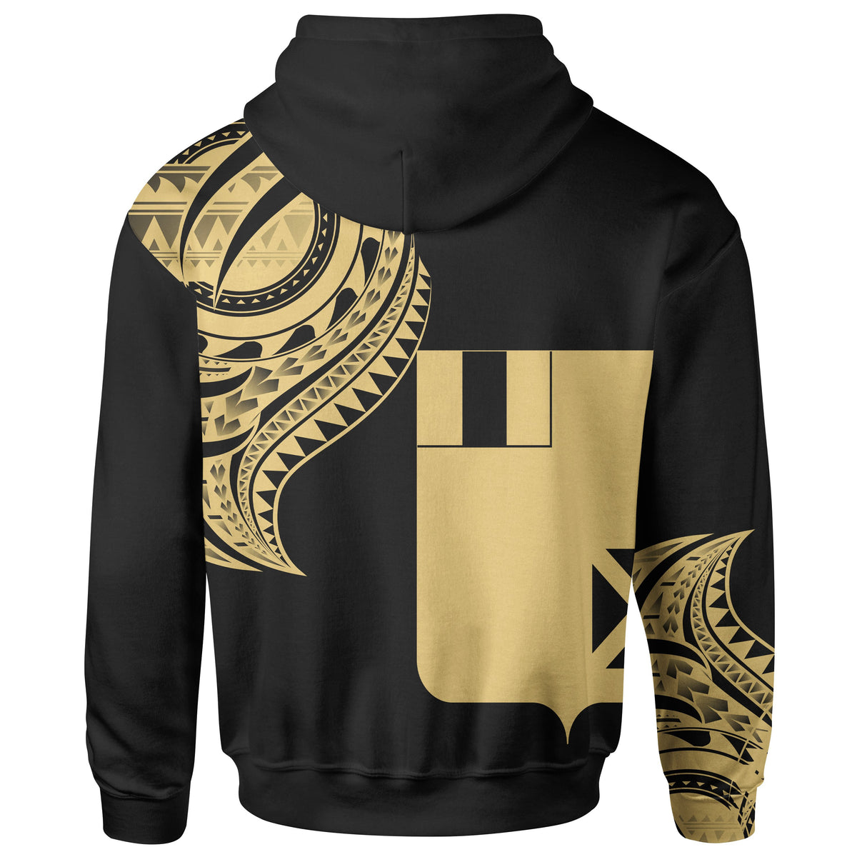 Wallisnd Futuna Hoodie Wallisnd Futuna Tatau Gold Patterns - Polynesian Pride