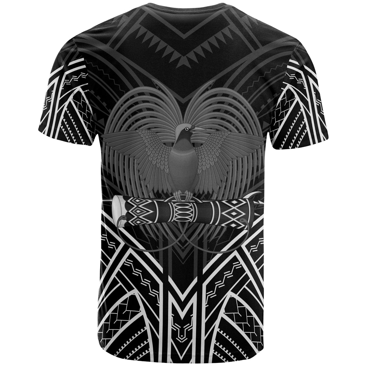 Papua New Guinea T Shirt Papua New Guinea Seal Tribal Black Color Patterns - Polynesian Pride