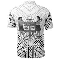 Fiji Polo Shirt Viti Seal Tribal Patterns - Polynesian Pride