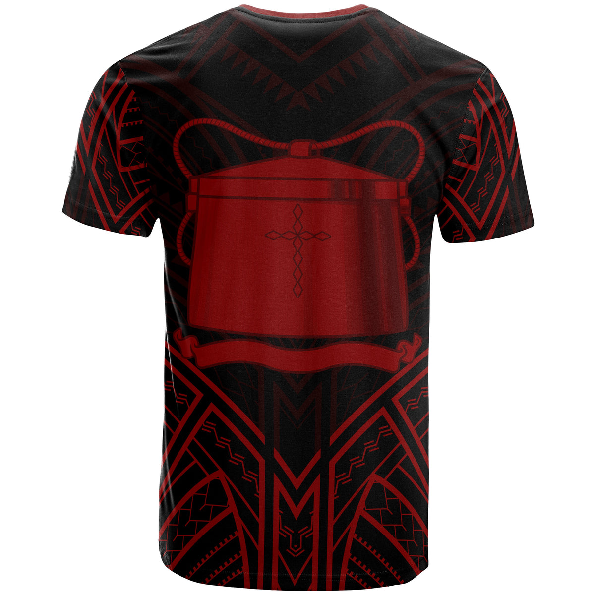 Tokelau T Shirt Tokelauan Seal Tribal Red Color Patterns - Polynesian Pride