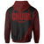 Chuuk State Zip Hoodie Red Polynesian Patterns Sport Style - Polynesian Pride