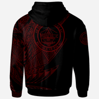 Palau Hoodie Legends Are Born In Red Color - Polynesian Pride