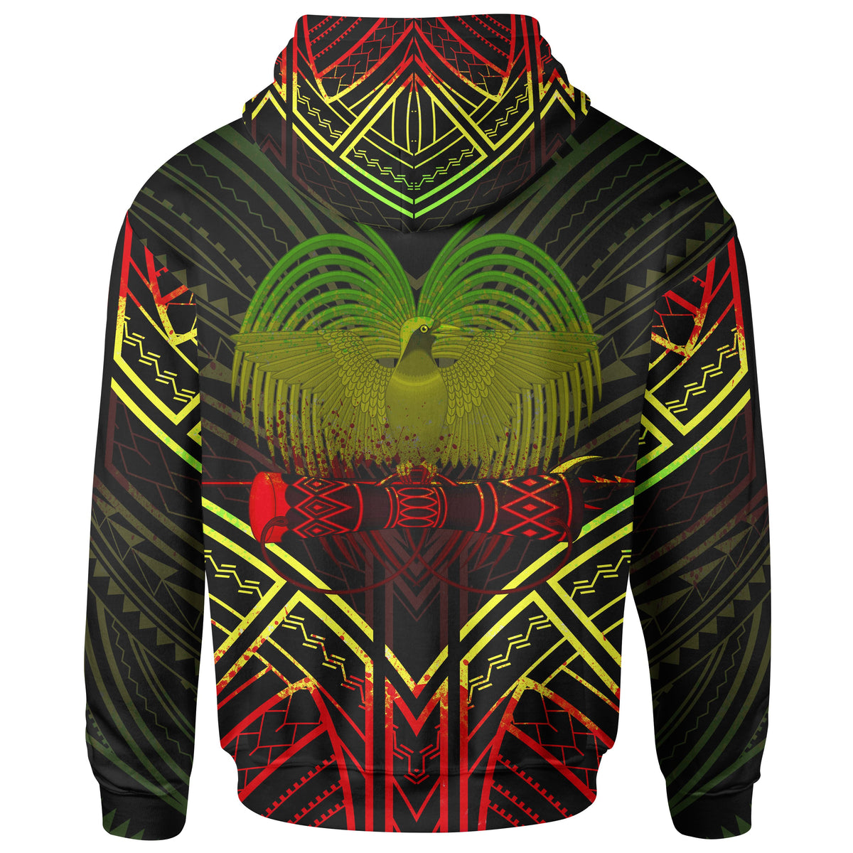 Papua New Guinea Hoodie Papua New Guinea Seal Reggae Tribal Patterns - Polynesian Pride