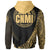 Northern Mariana Islands Hoodie Gold Polynesian Patterns Sport Style - Polynesian Pride