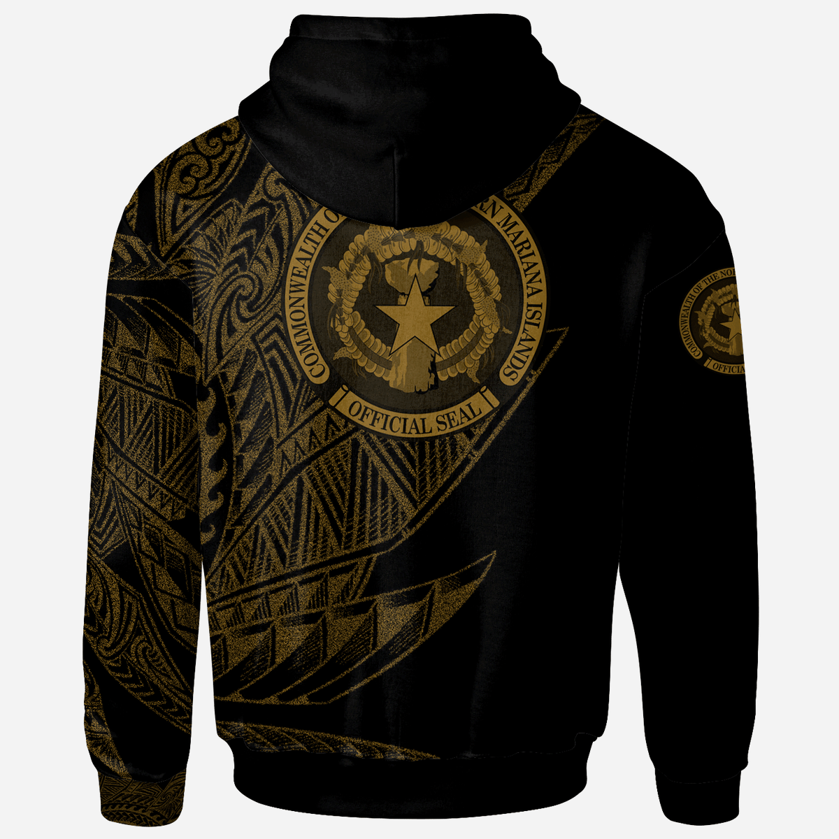 Northern Mariana Islands Hoodie Legends Are Born In Gold Color - Polynesian Pride