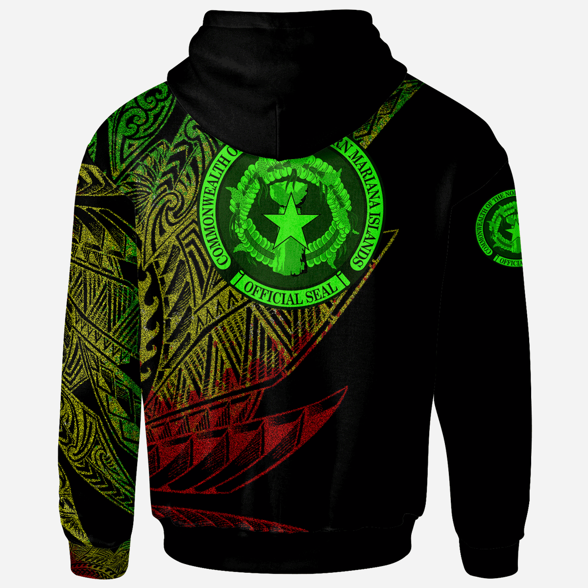 Northern Mariana Islands Hoodie Legends Are Born In Reggae Color - Polynesian Pride