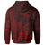 American Samoa Hoodie Tula Polynesian Red Patterns - Polynesian Pride