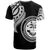 Federated States of Micronesia T Shirt FSM Tatau White Patterns With Coat of Arms - Polynesian Pride