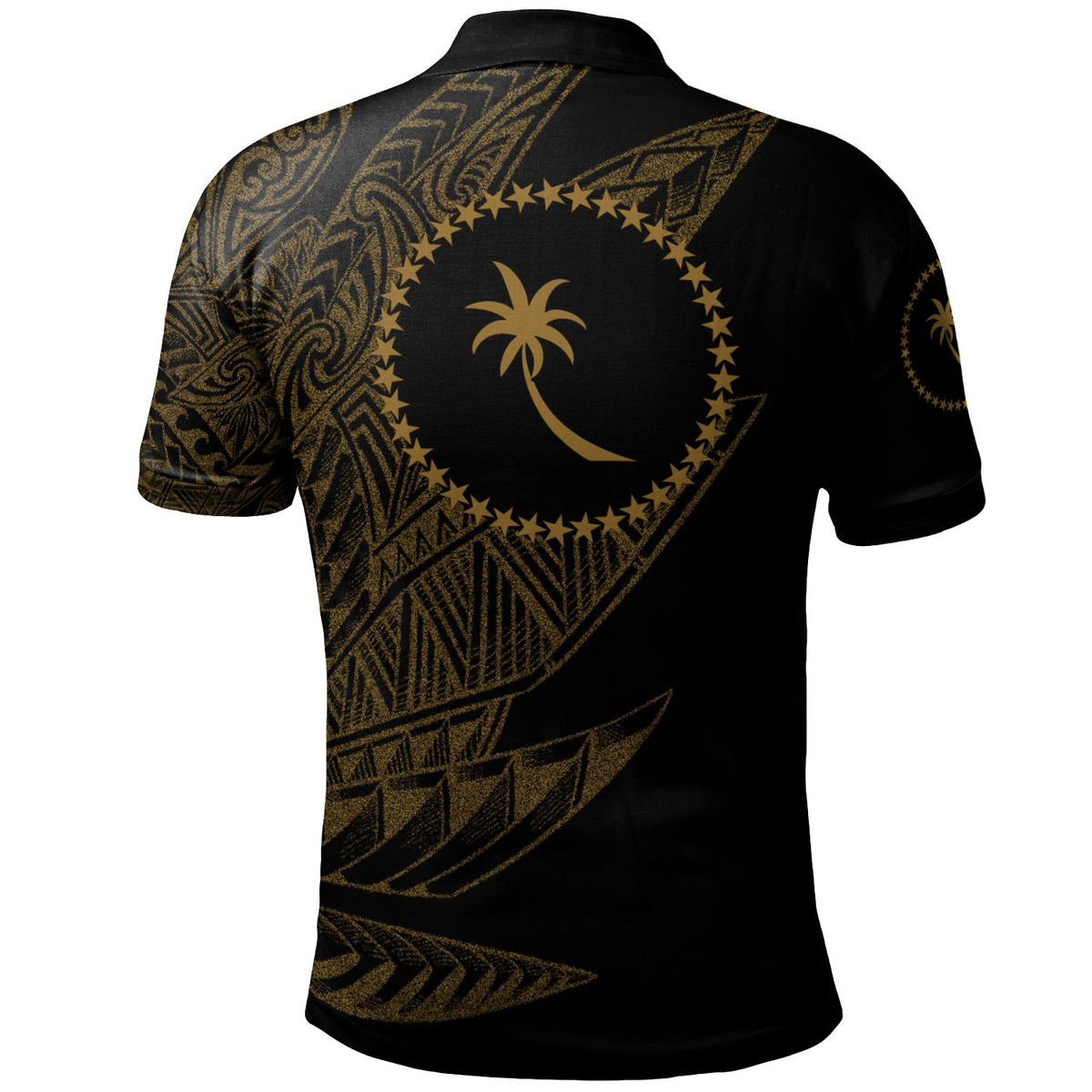 Chuuk State Polo Shirt Legends Are Born In Gold Color - Polynesian Pride