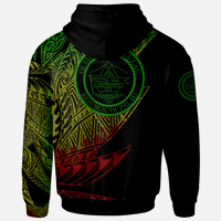 Palau Hoodie Legends Are Born In Reggae Color - Polynesian Pride