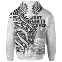 Tahiti Zip Hoodie Black Polynesian Patterns Best Tahiti Ever - Polynesian Pride