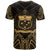 Samoa T Shirt Samoan Seal Tribal Gold Color Patterns - Polynesian Pride
