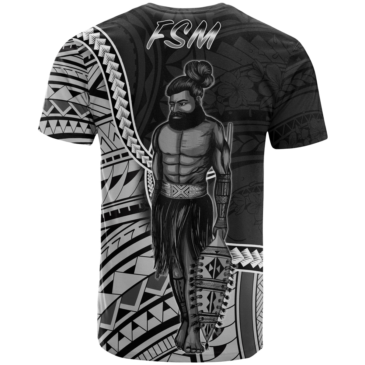 Federated States of Micronesia T Shirt Seal of Federated States of Micronesia Polynesian Patterns - Polynesian Pride