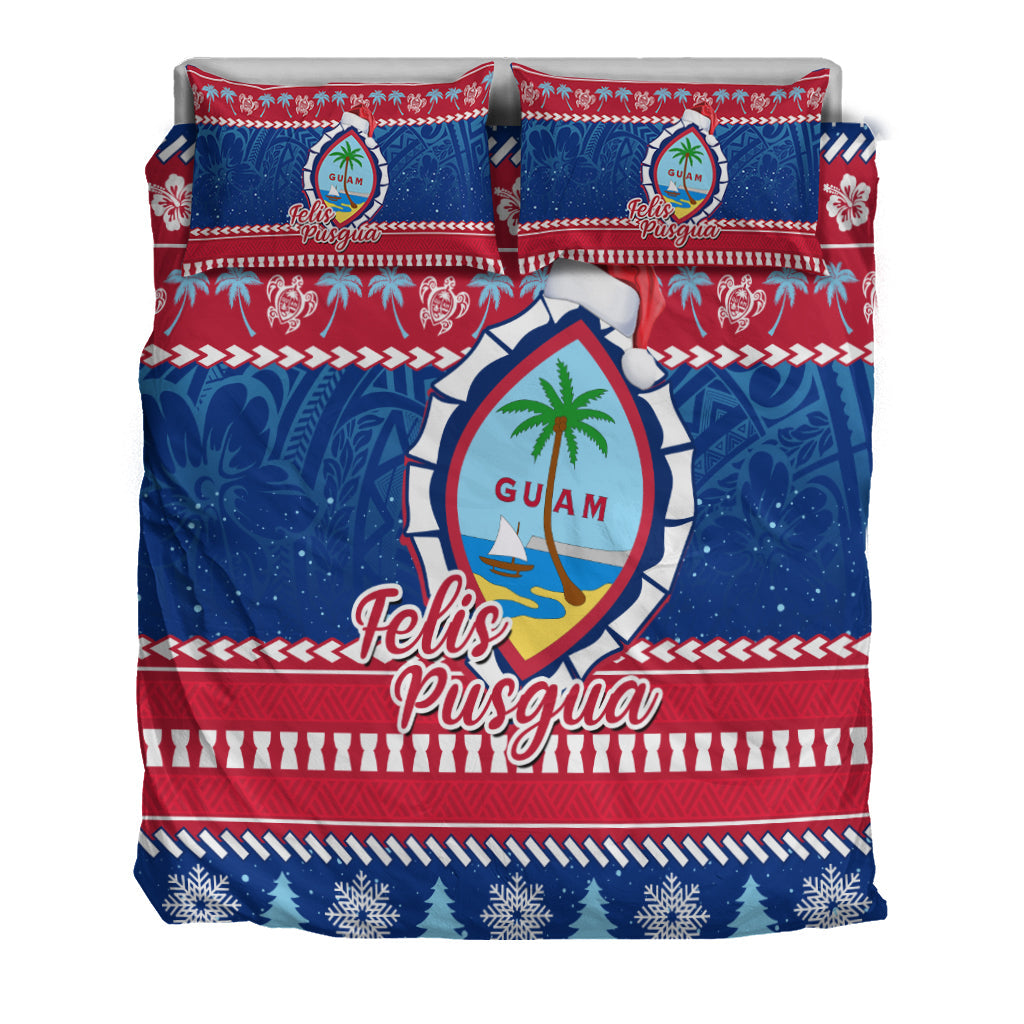 Guam Christmas Bedding Set Guaman Seal Polynesian Felis Pusgua LT14 - Polynesian Pride