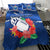 Samoa Rugby Bedding Set Manu Samoa Polynesian Hibiscus Blue Style LT14 - Polynesian Pride
