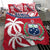 Samoa Bedding Set Samoan Coat Of Arms With Coconut Red Style LT14 - Polynesian Pride