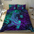 Polynesian Bedding Set Purple Paradise Hawaiian Tribal Hammerhead Shark LT14 Purple - Polynesian Pride