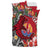 (Custom Personalised) Tahiti Islands Bedding Set Polynesian Shark Mix Tropical Flowers LT14 - Polynesian Pride