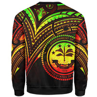 Federated States of Micronesia Sweatshirt - Cross Style Reggae Color - Polynesian Pride