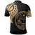 Marshall Polo Shirt Marshall Tatau Gold Patterns With Coat Of Arms - Polynesian Pride