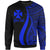 Wallis And Futuna Custom Personalised Sweatshirt - Blue Polynesian Tentacle Tribal Pattern Unisex Blue - Polynesian Pride