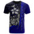 Polynesian Custom T Shirt Blue Turtle with Hook Unisex Blue - Polynesian Pride