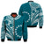 Cook Islands Tatau Bomber Jacket Symbolize Passion Stars Version Blue LT13 Unisex Blue - Polynesian Pride