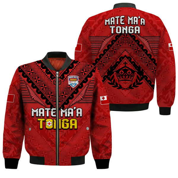 Tonga Rugby MMT Bomber Jacket Ngatu Mate Maa Tonga Simple LT13