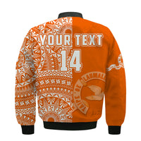 (Custom Text And Number) Tailulu Tonga College Bomber Jacket Class Of Year Tongan Ngatu Pattern LT14 - Polynesian Pride