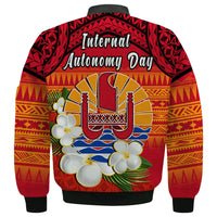 French Polynesia Bomber Jacket Happy Internal Autonomy Day Special Version LT14 - Polynesian Pride