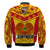Papua New Guinea Rugby Bomber Jacket PNG Kumuls Bird Of Paradise Yellow LT14 - Polynesian Pride