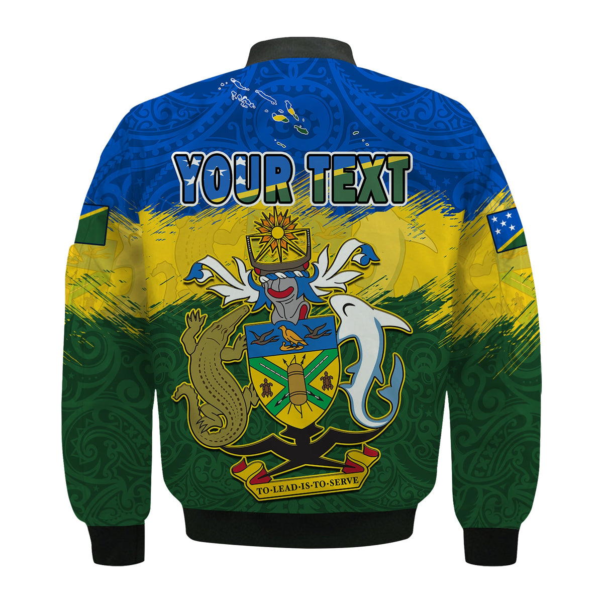 (Custom Personalised) Solomon Islands Bomber Jacket Happy 44th Independence Anniversary Polynesian Pattern LT14 - Polynesian Pride