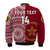 (Custom Text And Number) Tonga Eua High School Bomber Jacket Class Of Year Tongan Ngatu Pattern LT14 - Polynesian Pride