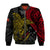 Papua New Guinea Bomber Jacket Raggiana Birds Of Paradise Happy 47th Independence Day LT13 Unisex Black - Polynesian Pride