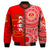 (Custom Text And Number) Kolisi Tonga High School Bomber Jacket Class Of Year Tongan Ngatu Pattern LT14 - Polynesian Pride