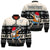 (Custom Personalised) Hawaii Mele Kalikimaka Bomber Jacket Dabbing Santa Black Merry Christmas LT14 Unisex Black - Polynesian Pride