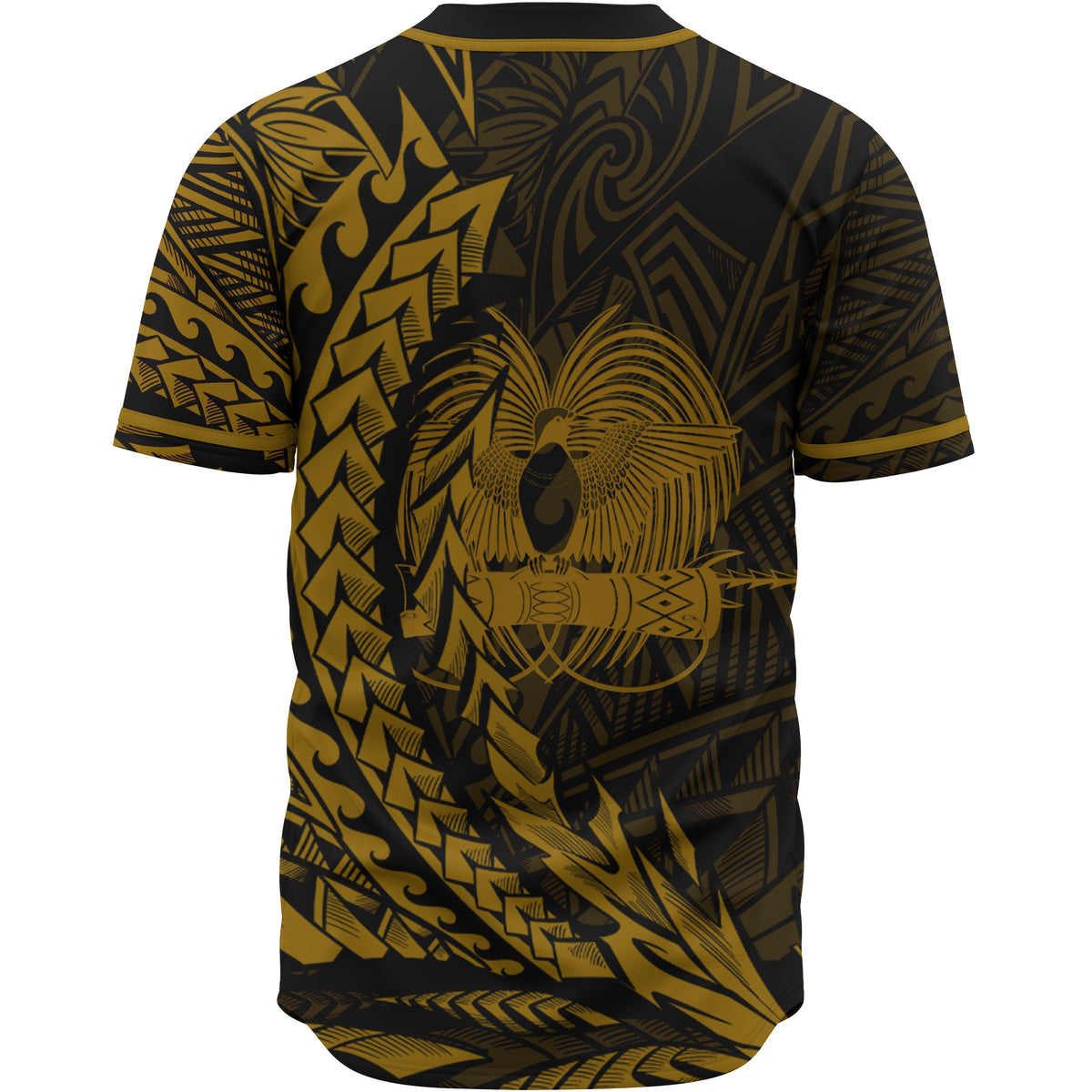Papua New Guinea Baseball Shirt - Wings Style - Polynesian Pride