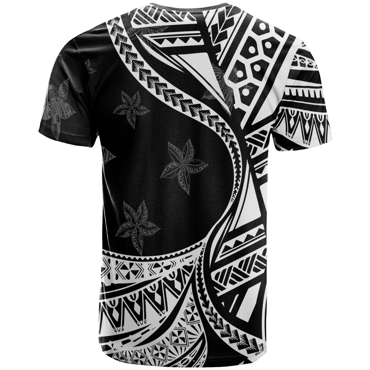 Federated States of Micronesia T Shirt Plumeria Flowers White Version - Polynesian Pride