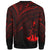 Vanuatu Sweatshirt - Cross Style Red Color - Polynesian Pride