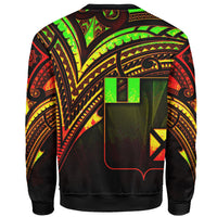Wallis and Futuna Sweatshirt - Cross Style Reggae Color - Polynesian Pride