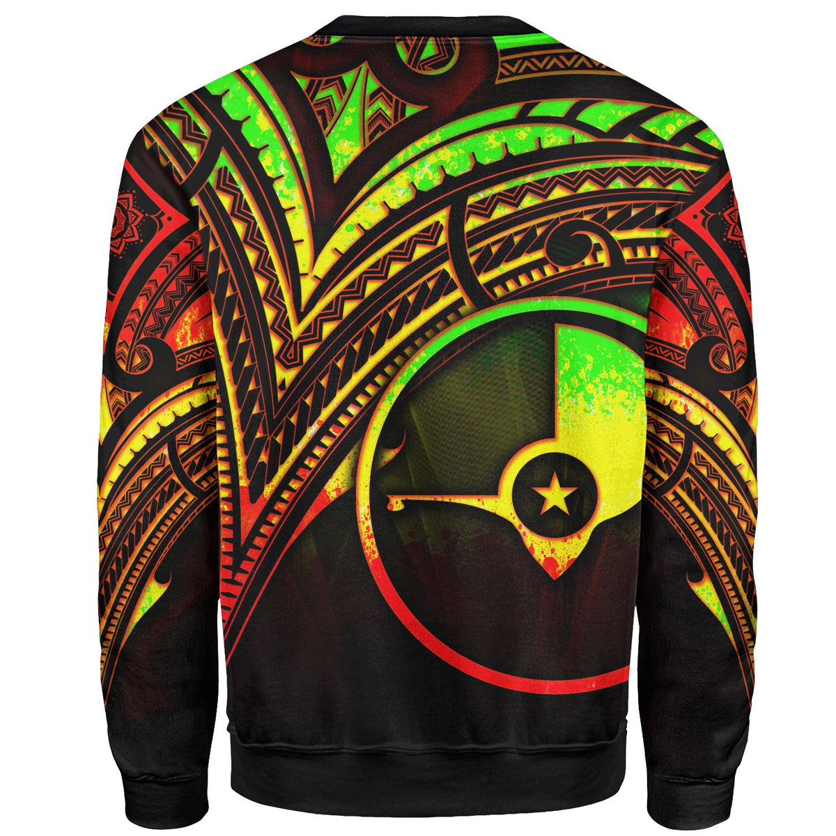 Yap State Sweatshirt - Cross Style Reggae Color - Polynesian Pride