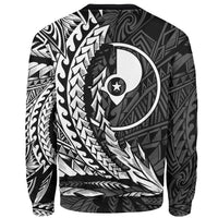 Yap Custom Personalised Sweatshirt - Wings Style White Color - Polynesian Pride