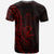 Solomon Islands T Shirt Custom Polynesian Pattern Style Red Color - Polynesian Pride