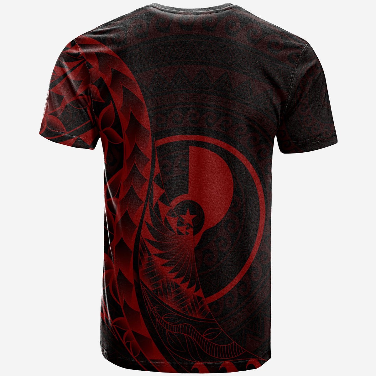 Yap T Shirt Polynesian Pattern Style Red Color - Polynesian Pride
