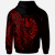 French Polynesia Hoodie Custom Polynesian Pattern Style Red Color - Polynesian Pride