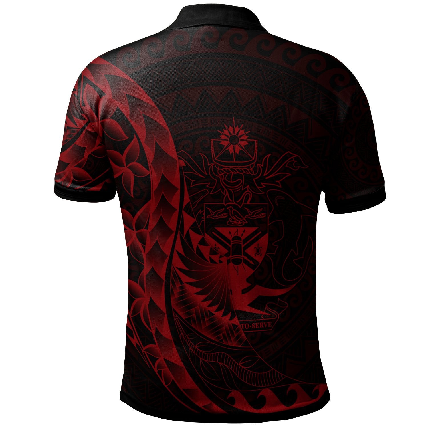 Solomon Islands Polo Shirt Custom Polynesian Pattern Style Red Color Unisex Red - Polynesian Pride