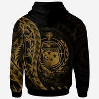 Samoa Hoodie Polynesian Pattern Style Gold Color - Polynesian Pride