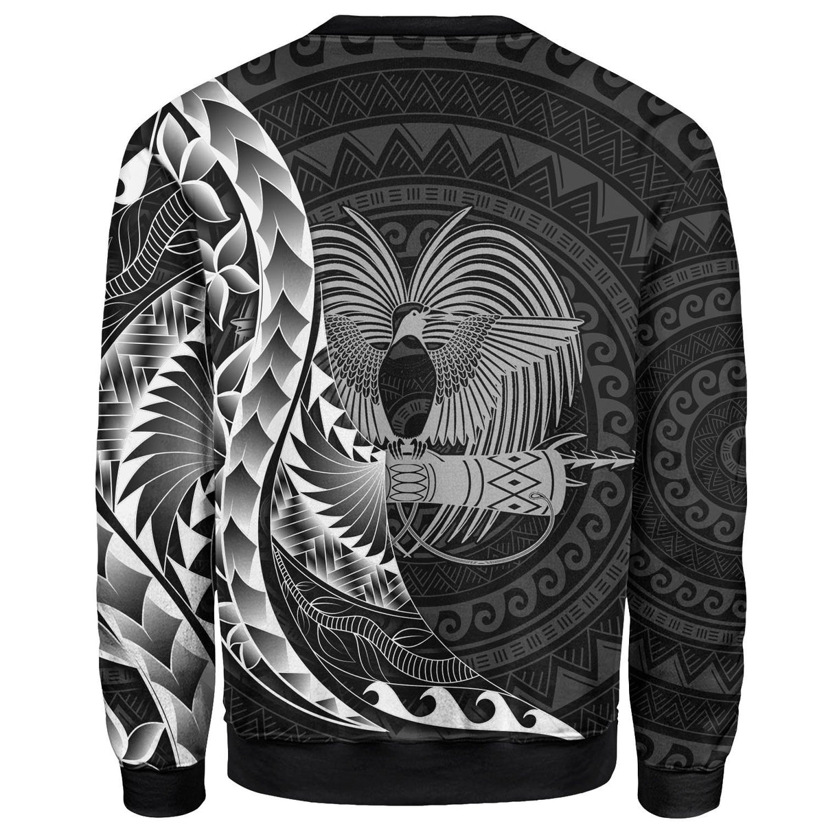 Papua New Guinea Sweatshirt - Polynesian Pattern Style - Polynesian Pride