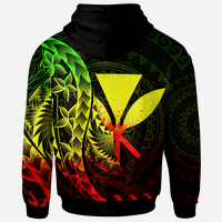 Kanaka Maoli Zip Hoodie Polynesian Pattern Style Reggae Color - Polynesian Pride