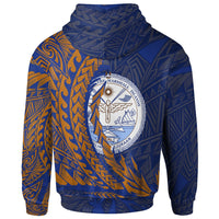 Marshall Islands Zip Hoodie Wings Style - Polynesian Pride